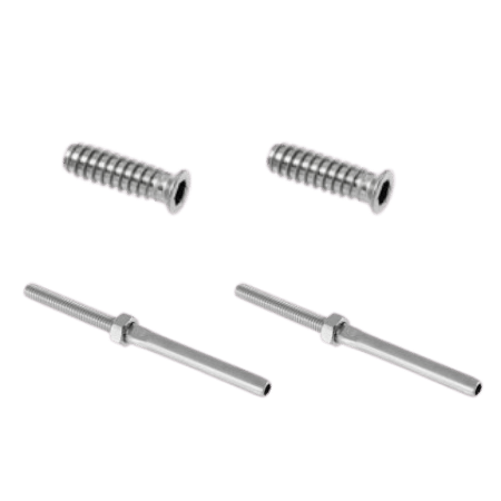 Kit 6 - Wire Balustrade For Timber Post Kit Insert Swage Stud System