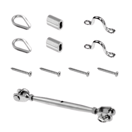 Kit 5 - Wire Balustrade For Timber Post Kit Jaw Bottlescrew