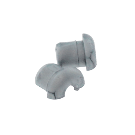 Grommet Grey With 4.2mm Centre Hole Flat Surface