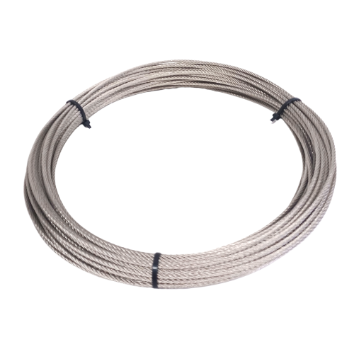Wire Rope Stainless Steel 7x19 Grade 316 Diameter 3.2mm 100Meters - Loose Coil